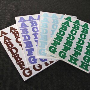 Creative Memories  Lot  ABC's Alphabet Stickers and ABC's Die Cuts